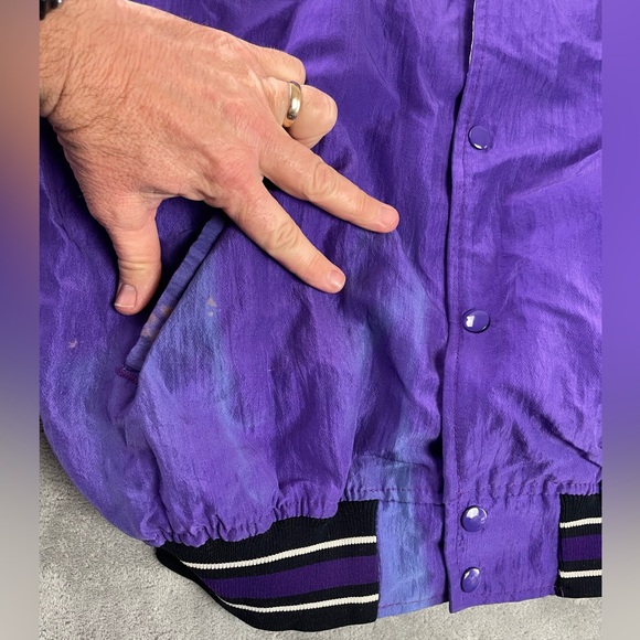 Vintage Honolulu Sharks Starter Hawaii 90s Winter Baseball Snap Jacket Mens XL - Picture 7 of 16